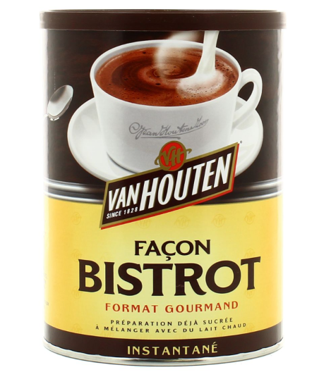 DOSETTE VAN HOUTEN CHOCOLAT INSTANTANE FACON BISTROT 425G