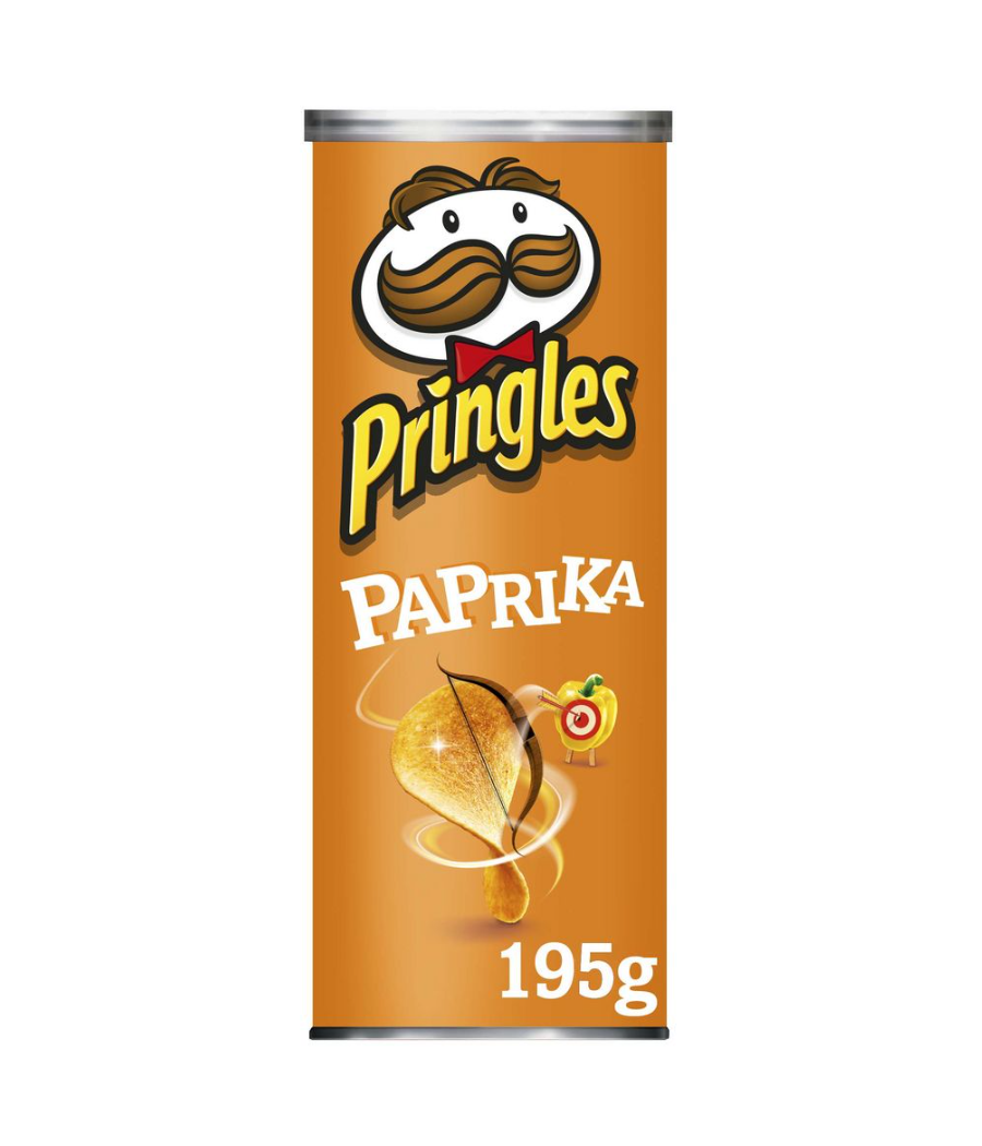 CHIPS SWEET PAPRIKA PRINGLES 195G