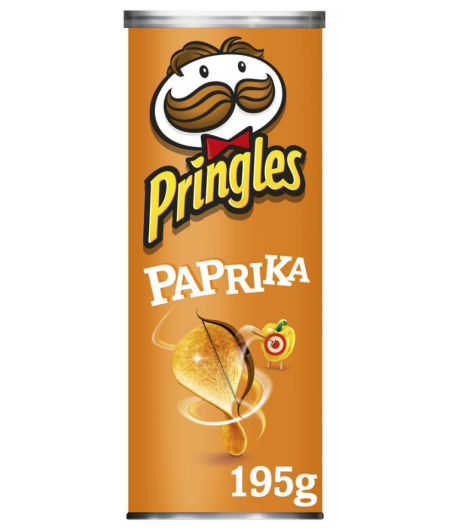 CHIPS SWEET PAPRIKA PRINGLES 195G