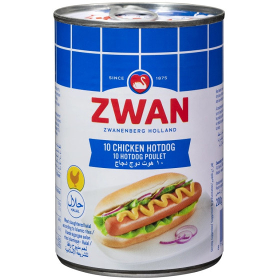 ZWAN 10 CHIKEN HOT DOG POULET