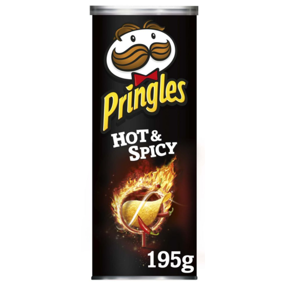 CHIPS HOT & SPICY PRINGLES 195G