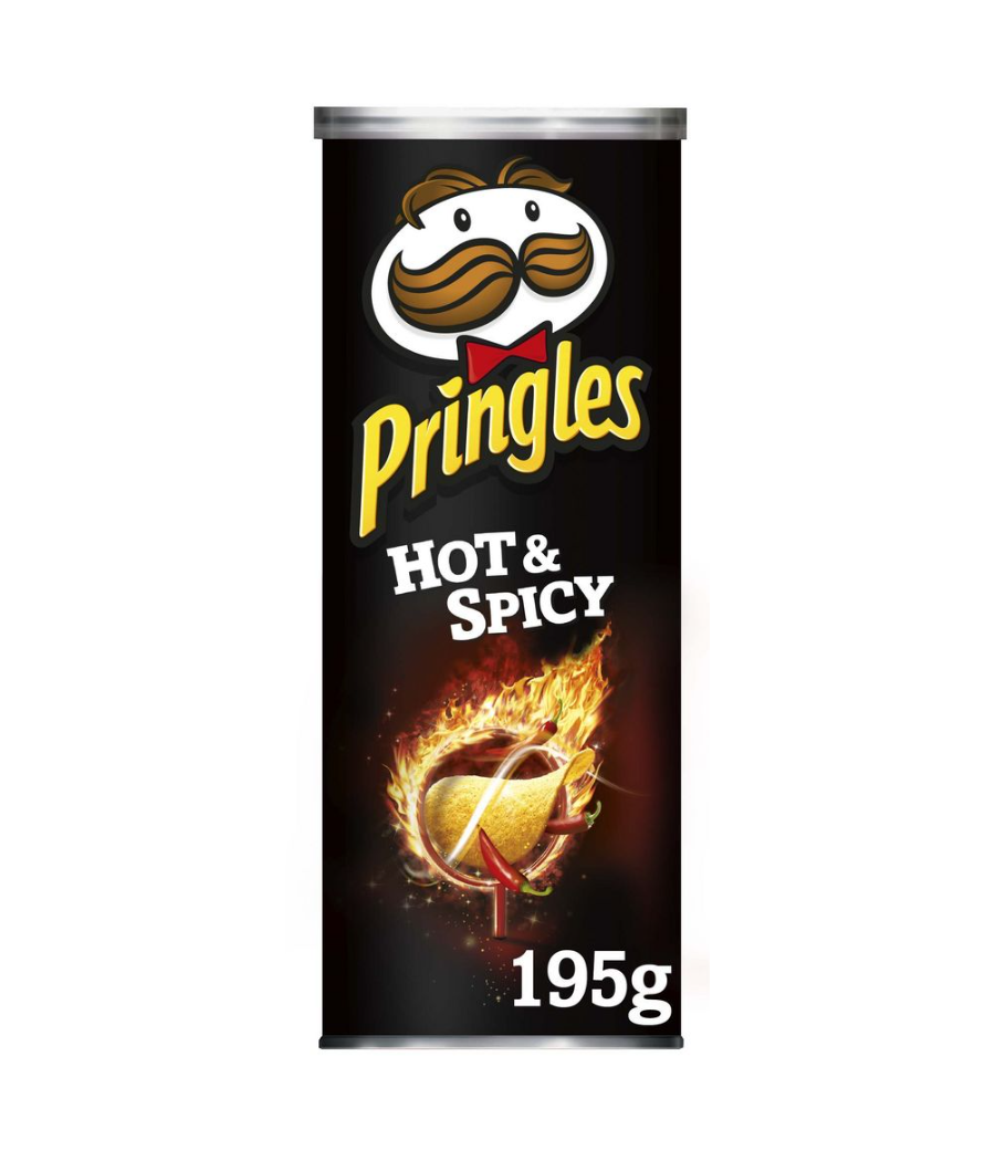 CHIPS HOT & SPICY PRINGLES 195G