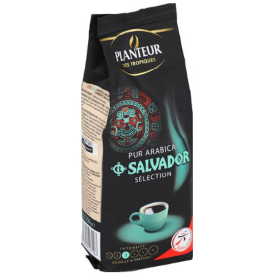 DOSETTES PLANTEUR DES TROPIQUES PUR ARABICA SELECTION SALVADOR 250G