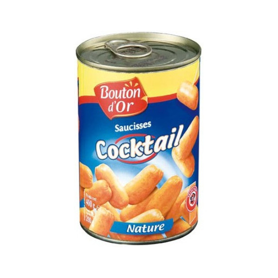 SAUCISSES COCKTAIL NATURE BOUTON D'OR 200G