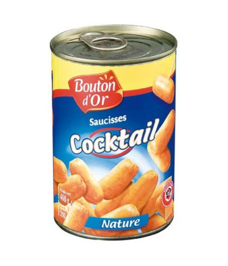 SAUCISSES COCKTAIL NATURE BOUTON D'OR 200G