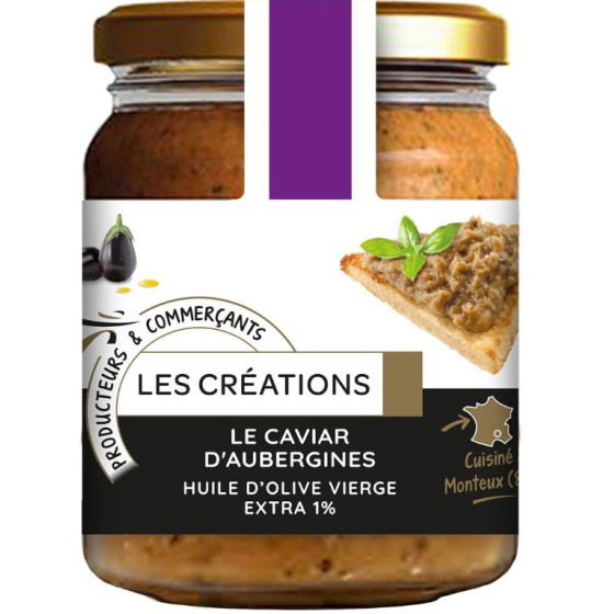 LE CAVIAR D'AUBERGINE A L'HUILE D'OLIVE VIERGE 90G