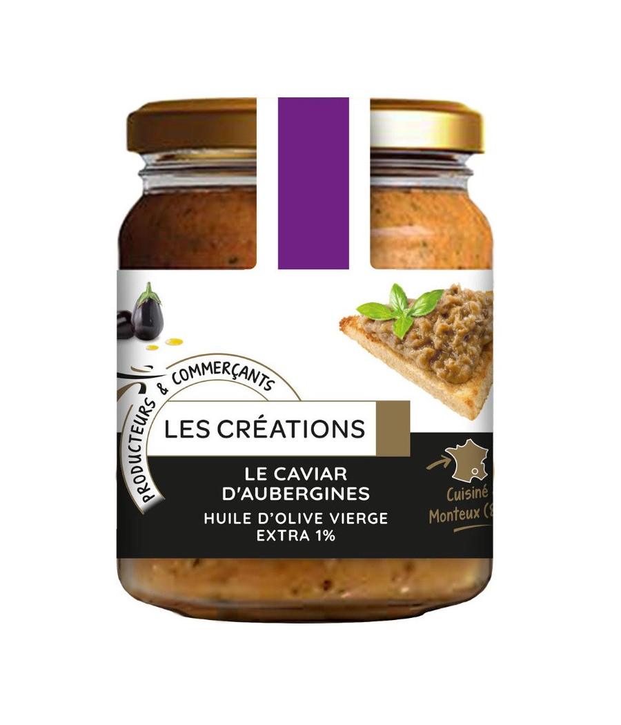 LE CAVIAR D'AUBERGINE A L'HUILE D'OLIVE VIERGE 90G