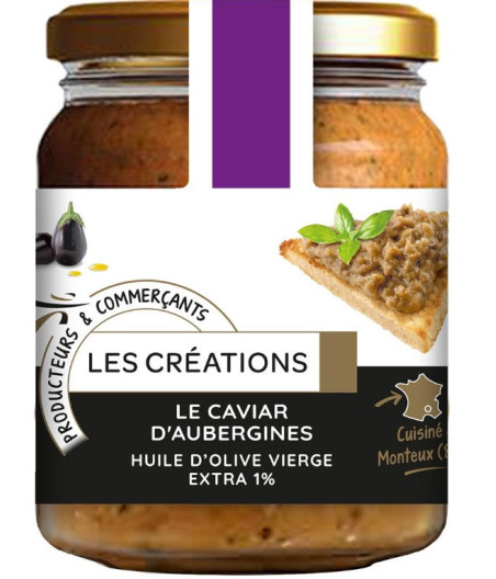 LE CAVIAR D'AUBERGINE A L'HUILE D'OLIVE VIERGE 90G