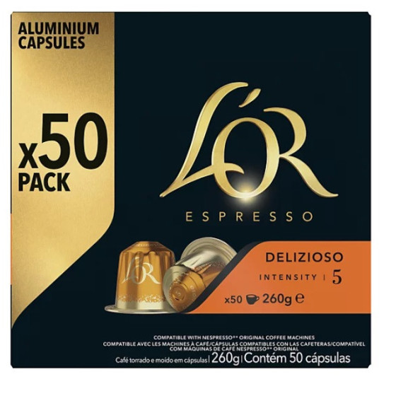 ESPRESSO DELIZIOSO 5 52 G 10 CAPSULES