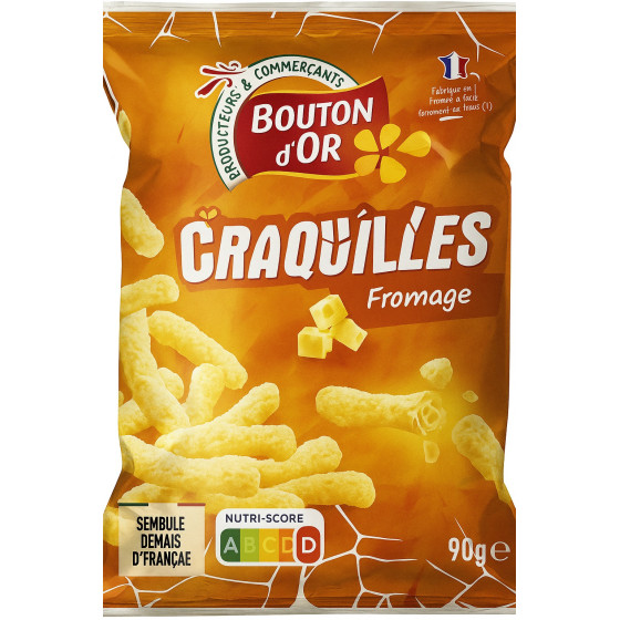 CRAQUILLES GOUT FROMAGE BOUTON D'OR 90G