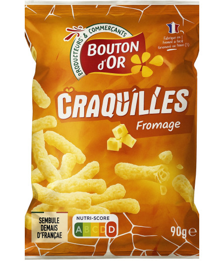 CRAQUILLES GOUT FROMAGE BOUTON D'OR 90G