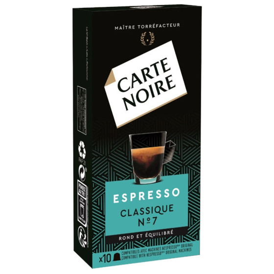 CAFE CAPSULES CLASSIQUE N°7 - ESPRESSO X10 CAPSULES (53 G)
