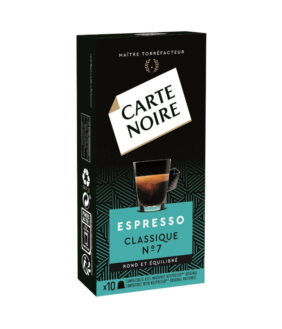 CAFE CAPSULES CLASSIQUE N°7 - ESPRESSO X10 CAPSULES (53 G)