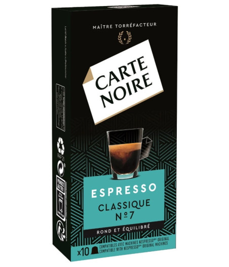 CAFE CAPSULES CLASSIQUE N°7 - ESPRESSO X10 CAPSULES (53 G)