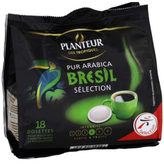 PUR ARABICA BRESIL SELECTION 125 G ℮, 18 DOSETTES