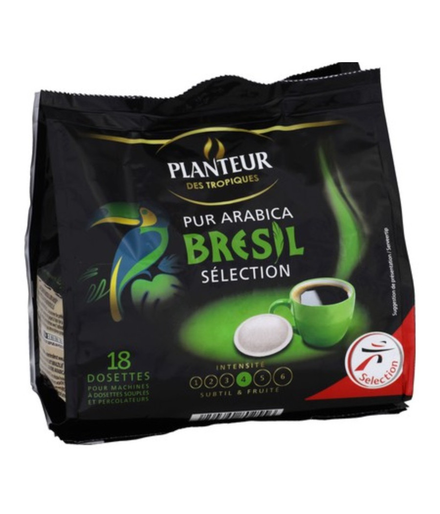 PUR ARABICA BRESIL SELECTION 125 G ℮, 18 DOSETTES