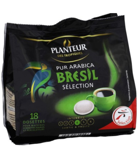 PUR ARABICA BRESIL SELECTION 125 G ℮, 18 DOSETTES