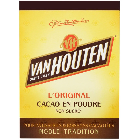 CACAO EN POUDRE NON SUCRE VANHOUTEN 255G