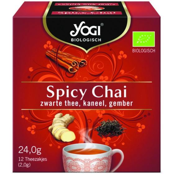 INFUSION YOGI CHAI AUX EPICES 12 SACHETS 24G