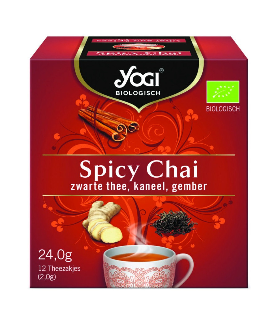 INFUSION YOGI CHAI AUX EPICES 12 SACHETS 24G