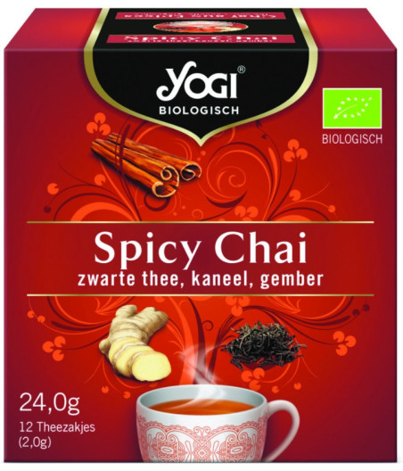 INFUSION YOGI CHAI AUX EPICES 12 SACHETS 24G