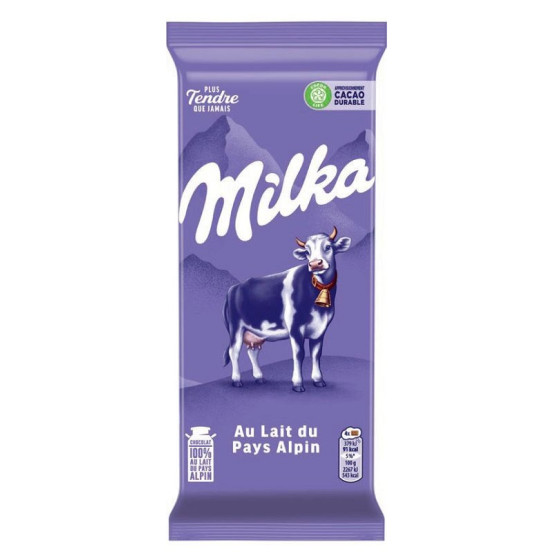 TABLETTE DE CHOCOLAT AU LAIT MILKA 270G