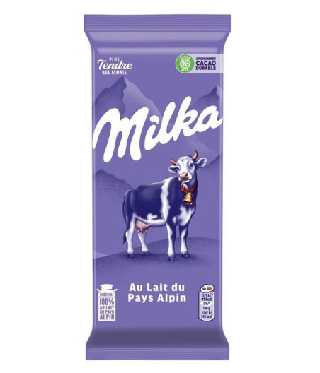 TABLETTE DE CHOCOLAT AU LAIT MILKA 270G