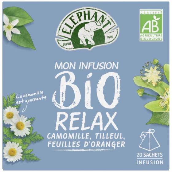 INFUSION BIO RELAX ELEPHANT 20 SACHETS 26G