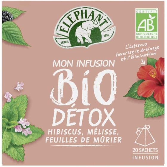 INFUSION BIO DETOX ELEPHANT 20 SACHETS 34G