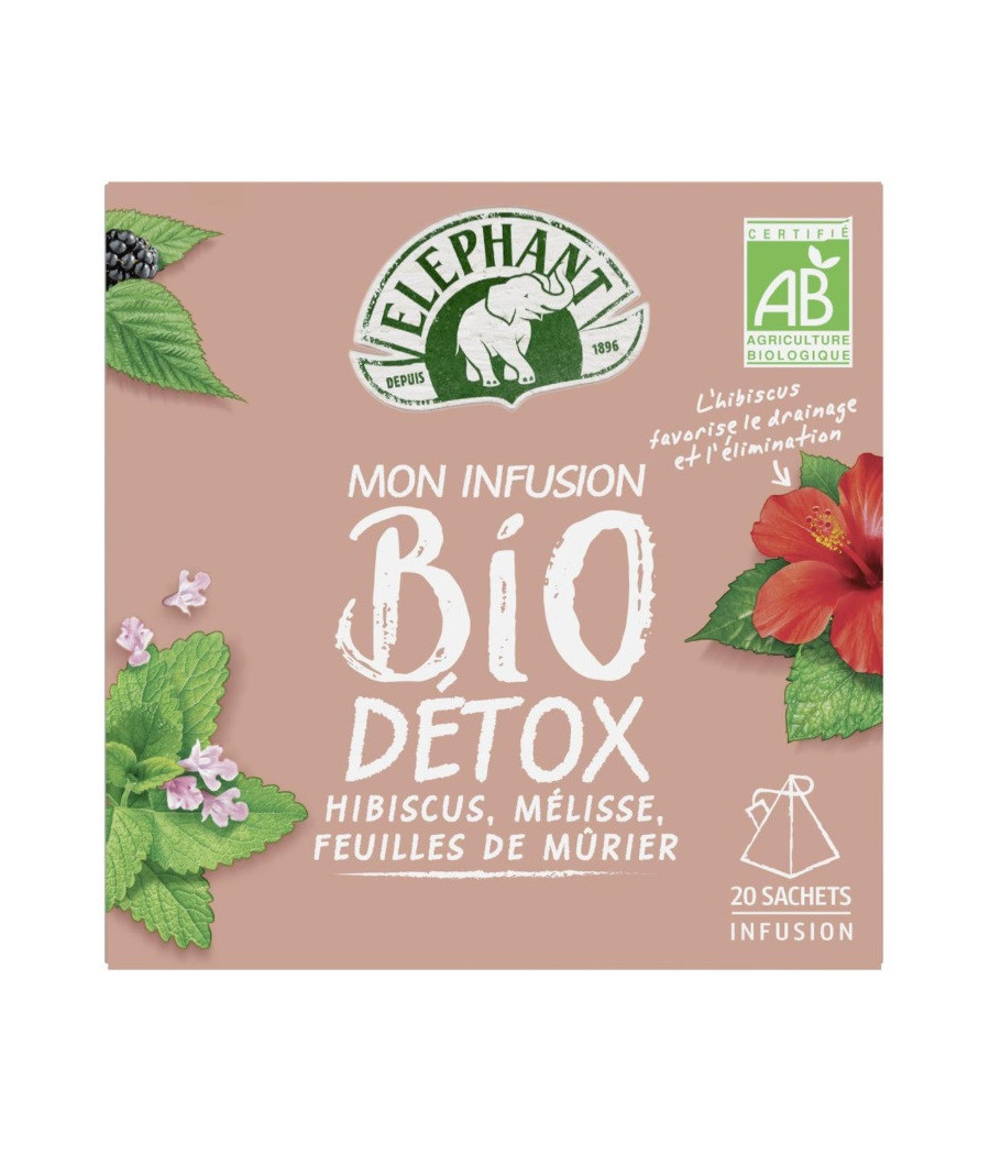 INFUSION BIO DETOX ELEPHANT 20 SACHETS 34G