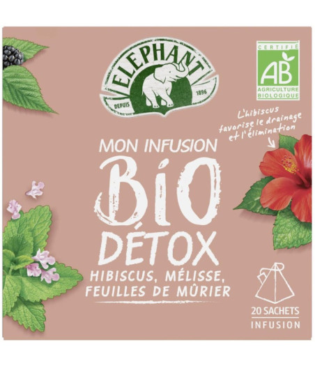 INFUSION BIO DETOX ELEPHANT 20 SACHETS 34G