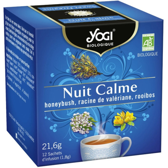 INFUSION YOGI NUIT CALME BIO 12 SACHETS 21,6G