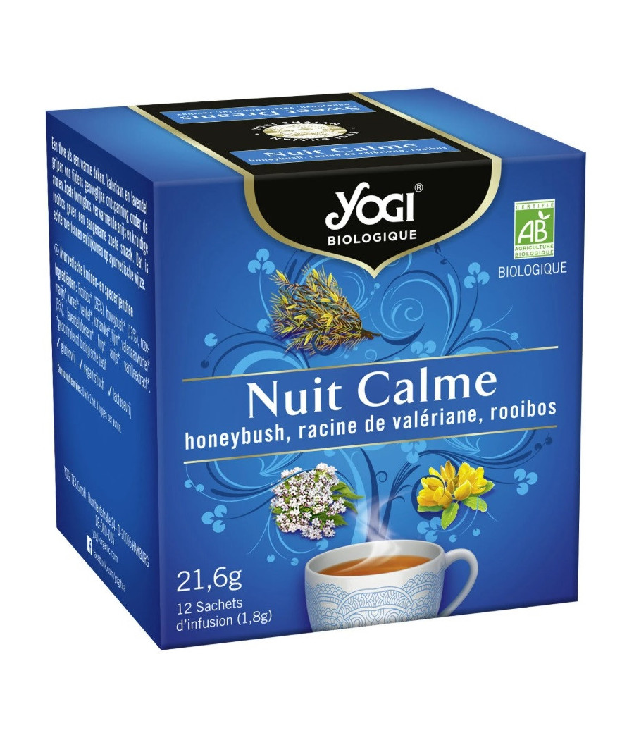 INFUSION YOGI NUIT CALME BIO 12 SACHETS 21,6G