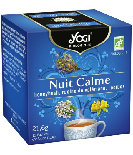 INFUSION YOGI NUIT CALME BIO 12 SACHETS 21,6G