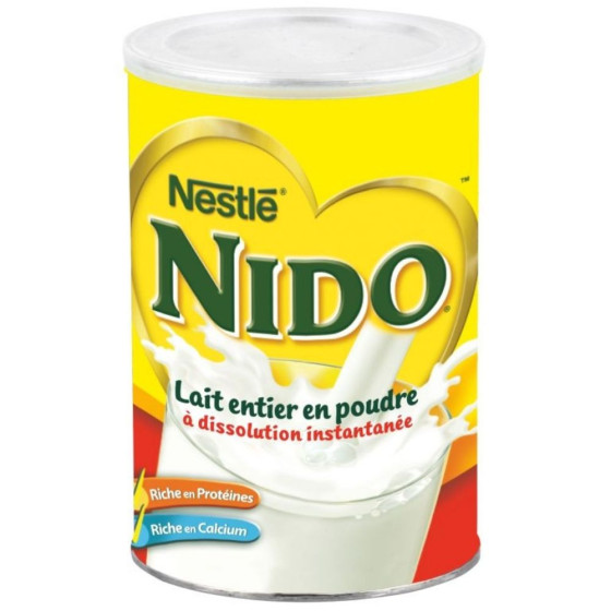 LAIT ENTIER EN POUDRE NIDO NESTLE 2,5 KG