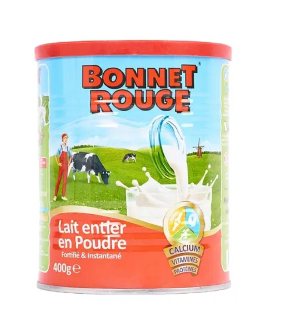 LAIT ENTIER EN POUDRE BONNET ROUGE 400G