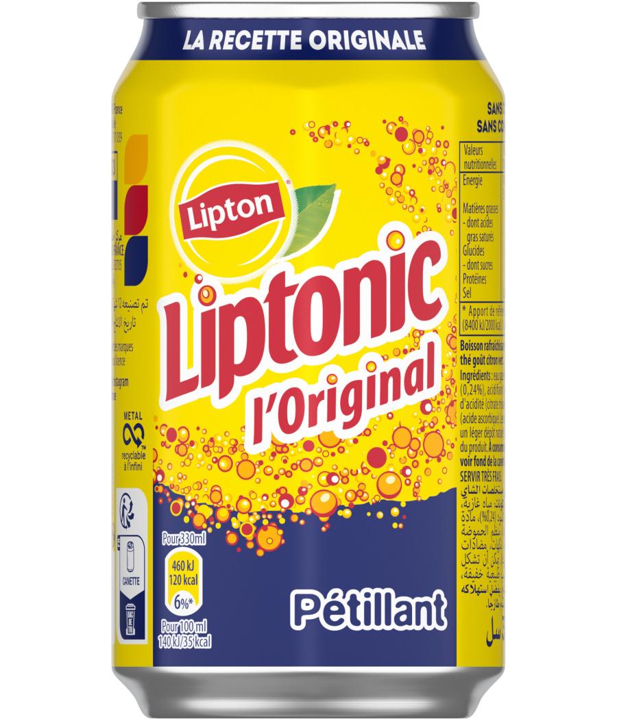 BOISSON LIPTONIC L'ORIGINAL PETILLANT LIPTON 33CL