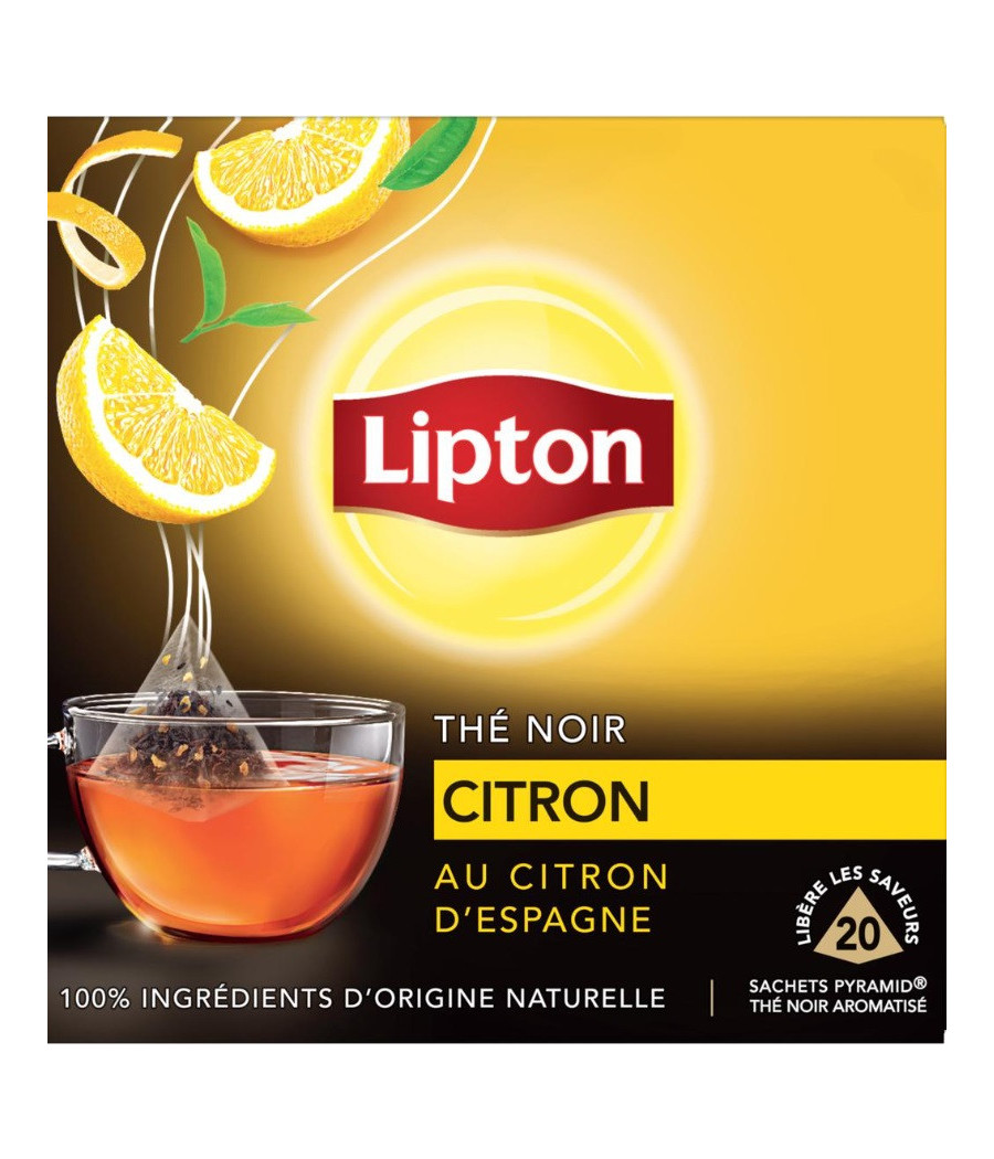 THE NOIR CITRON LIPTON 20 SACHETS 34G