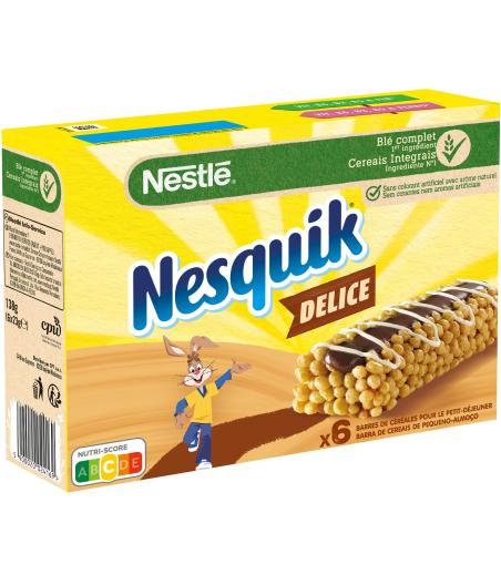 DELICE BARRES DE CEREALES 6X23G NESTLE NESQUIK 138G