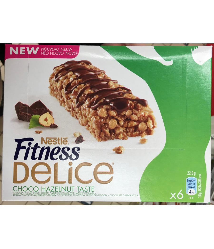 BARRE DE CEREALES FITNESS DELICE CHOCO NOISETTE 135 G (6 * 22.5 G)