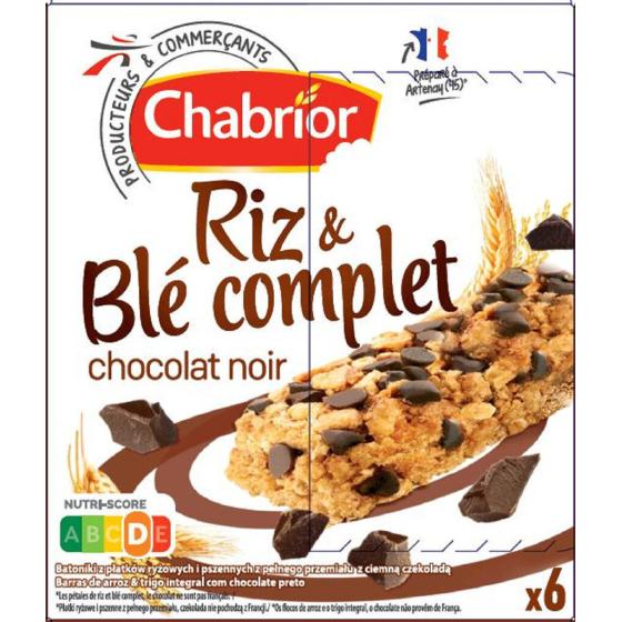 BARRES CEREALES RIZ BLE COMPLET CHABRIOR 138G