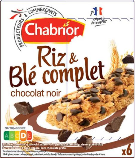 BARRES CEREALES RIZ BLE COMPLET CHABRIOR 138G