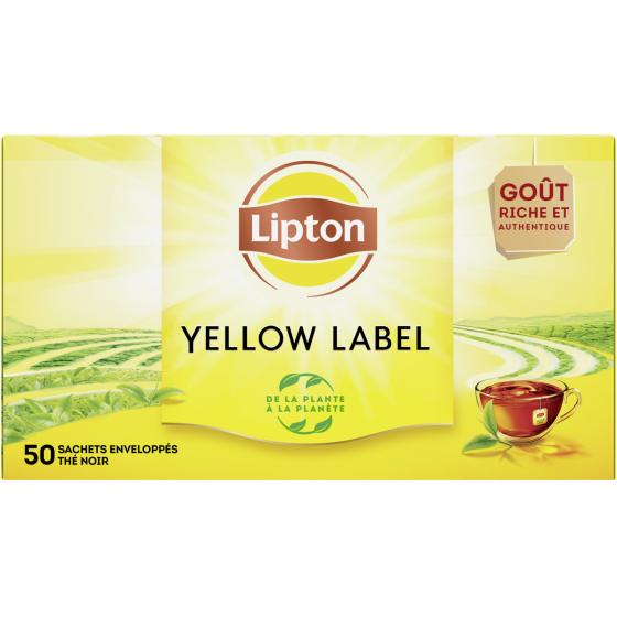 THE NOIR YELLOW LABEL LIPTON X50 100G