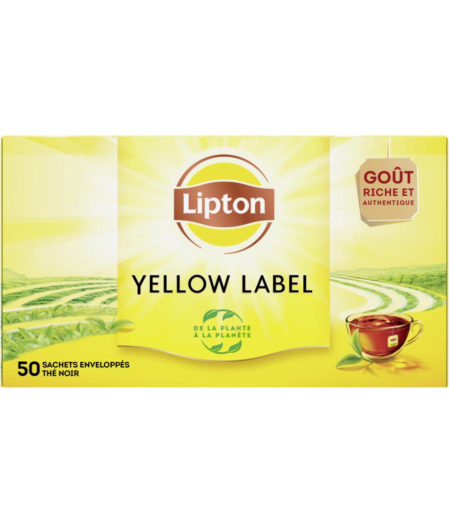 LIPTON YELLOW THE NOIR YELLOW LABEL 50 SACHETS 100G