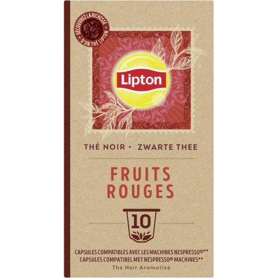 THE NOIR FRUITS ROUGES LIPTON  10 CAPSULES COMPATIBLES NESPRESSO 25G