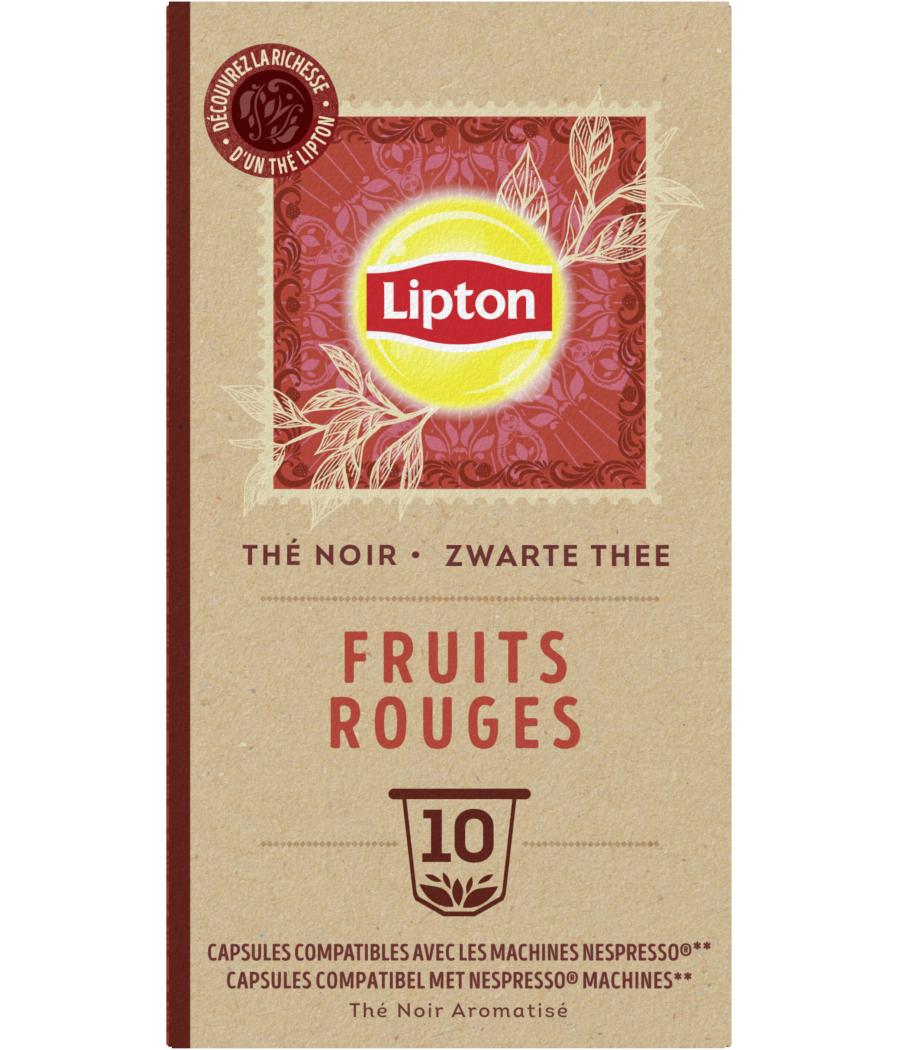 CAPSULES NESPRESSO THE NOIR FRUITS ROUGES LIPTON 25G