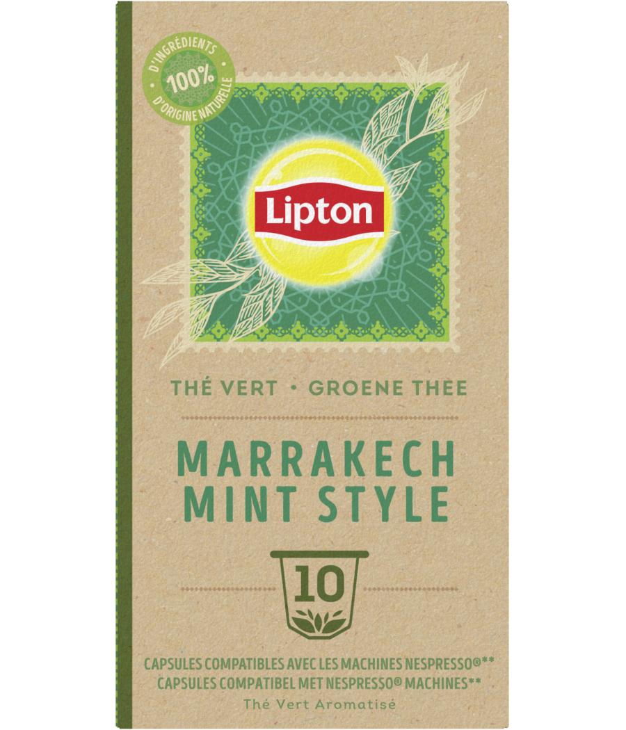 CAPSULES NESPRESSO THE VERT MARRAKECH MENTHE LIPTON 25G