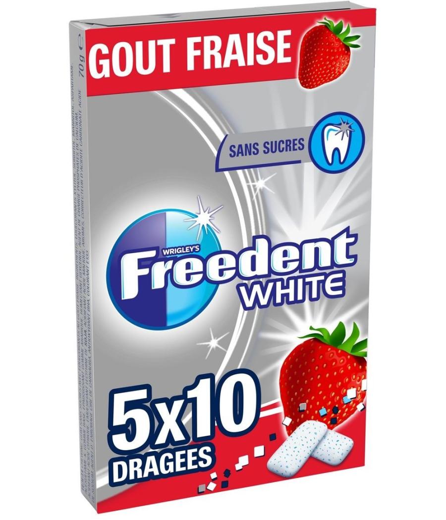 CHEWING-GUM FRAISE FREEDENT WHITE 70G