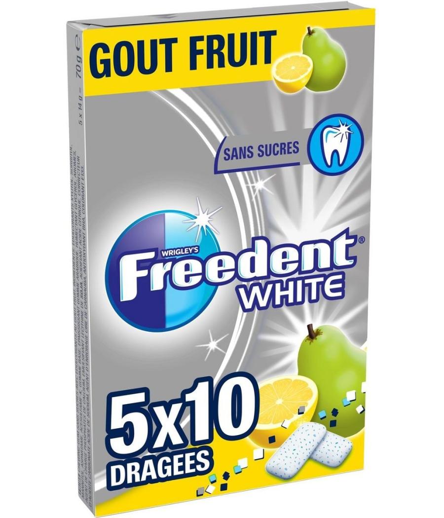 CHEWING-GUM GOUT FRUIT FREEDENT WHITE 70G