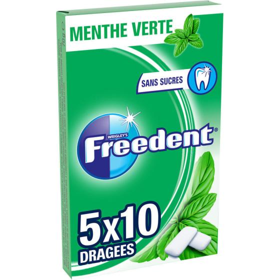 CHEWING-GUM MENTHE VERTE FREEDENT 70G